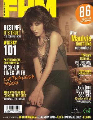 Chitranghda Singh FHM Jan 2012.jpg FHM Hot Bollywood Magazine Covers